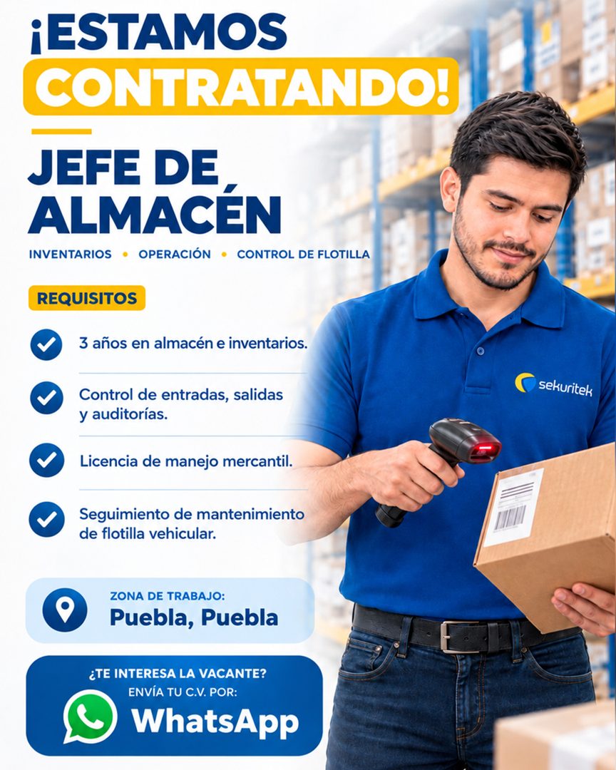Banner del anuncio de la vacante
