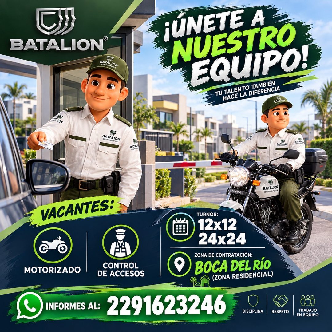 Banner del anuncio de la vacante: BATALION®* · C) · BATALION · SEOMINO NOYAS, · ¡ÚNETE A · NUESTRO · EQUIPO! · TU TALENTO TAMBIÉN · HACE LA DIFERENCIA · BATAUCH · BATALION · 