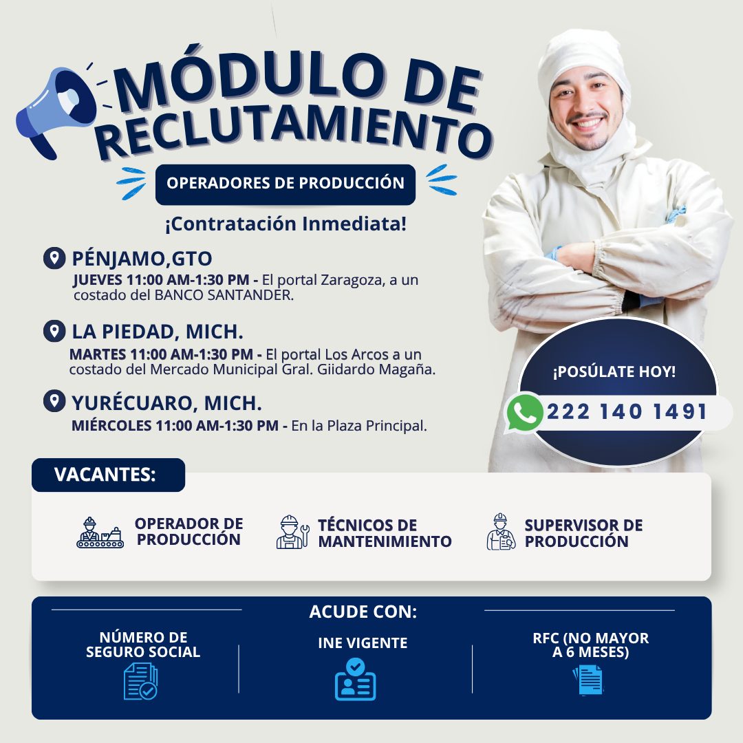 Banner del anuncio de la vacante