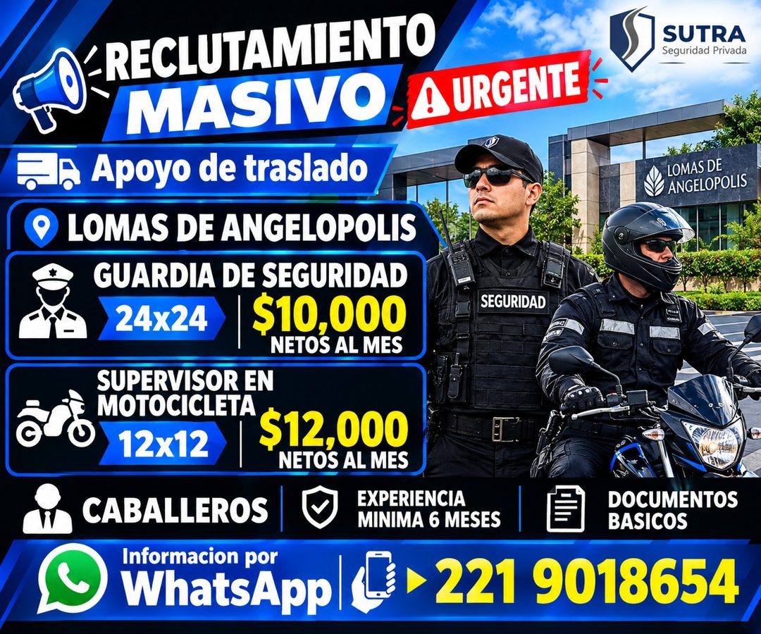 Banner del anuncio de la vacante