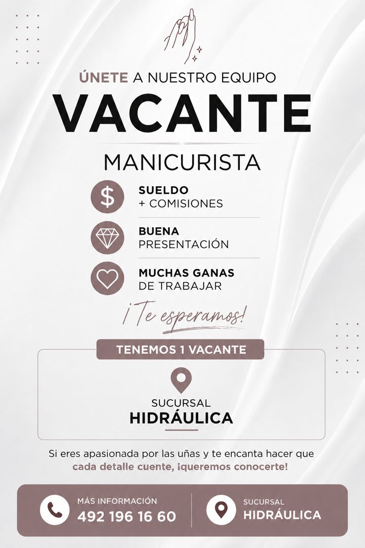 Banner del anuncio de la vacante