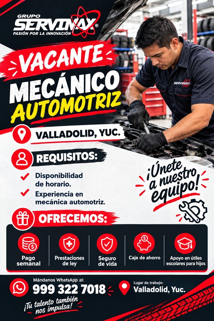 Banner del anuncio de la vacante