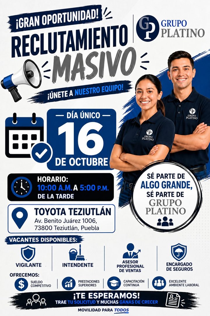 Banner del anuncio de la vacante