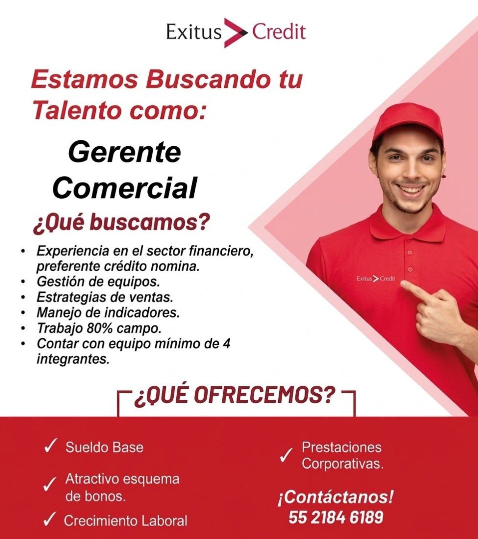Banner del anuncio de la vacante
