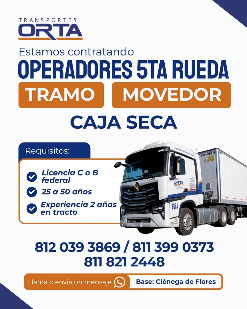 Banner del anuncio de la vacante