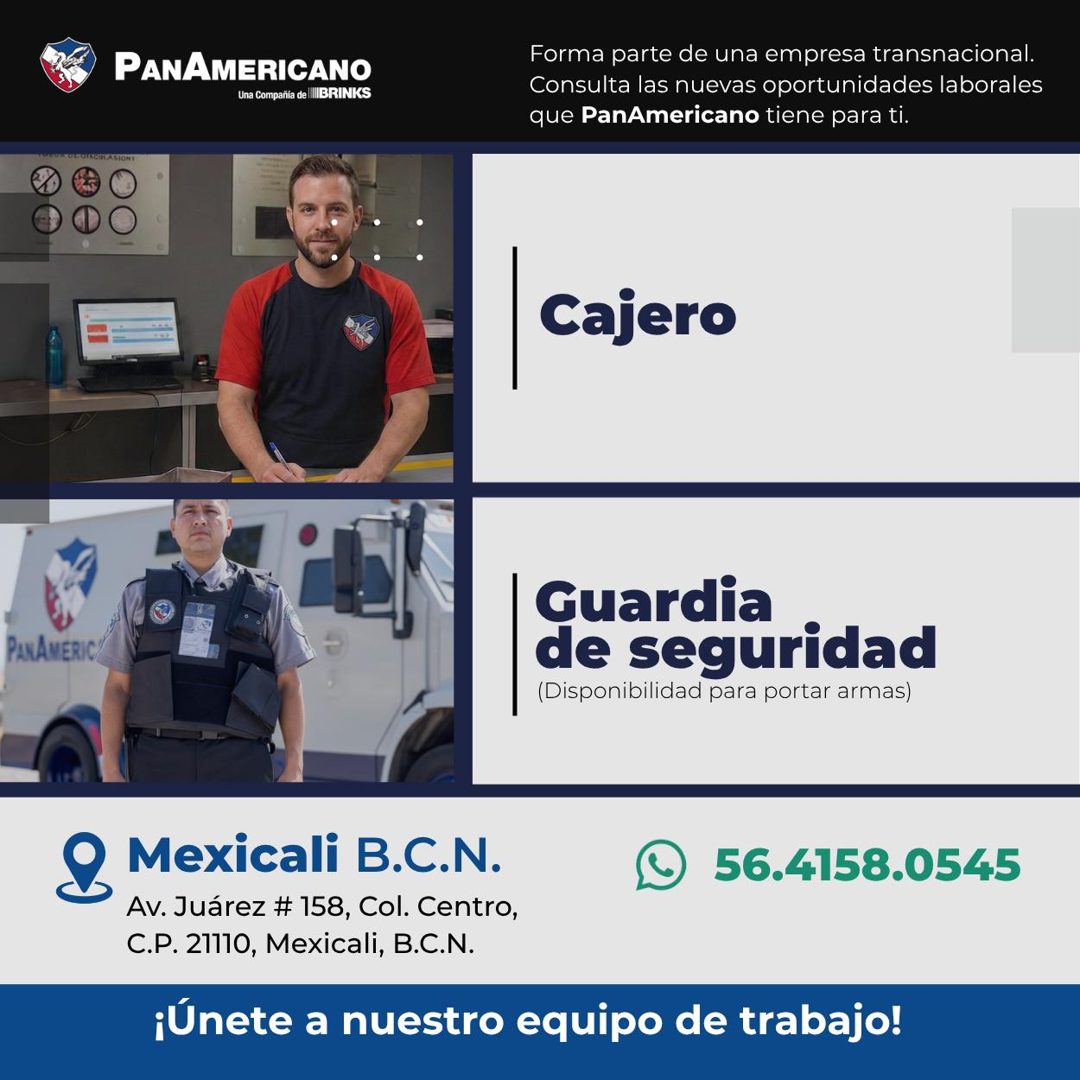 Banner del anuncio de la vacante: PANAMERICANO · Una Compañia de lIBRINKS · Forma parte de una empresa transnacional. · Consulta las nuevas oportunidades laborales · que PanA