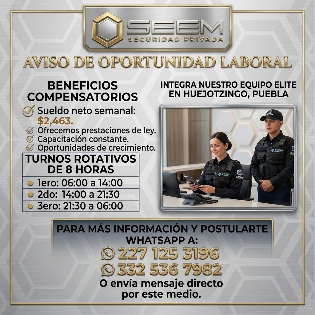 Banner del anuncio de la vacante