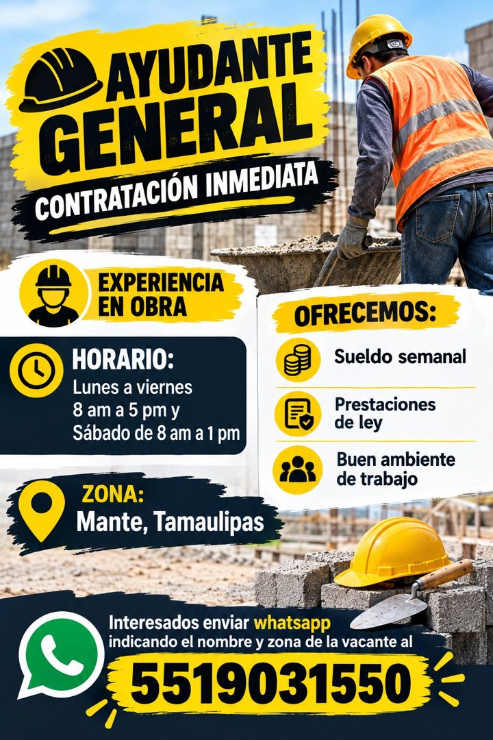 Banner del anuncio de la vacante