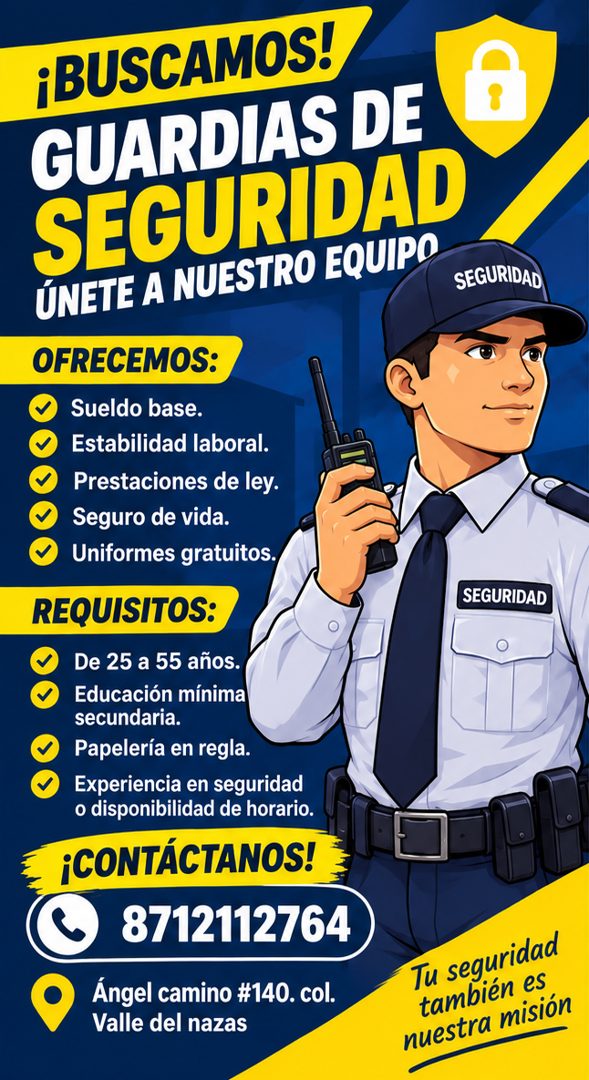 Banner del anuncio de la vacante