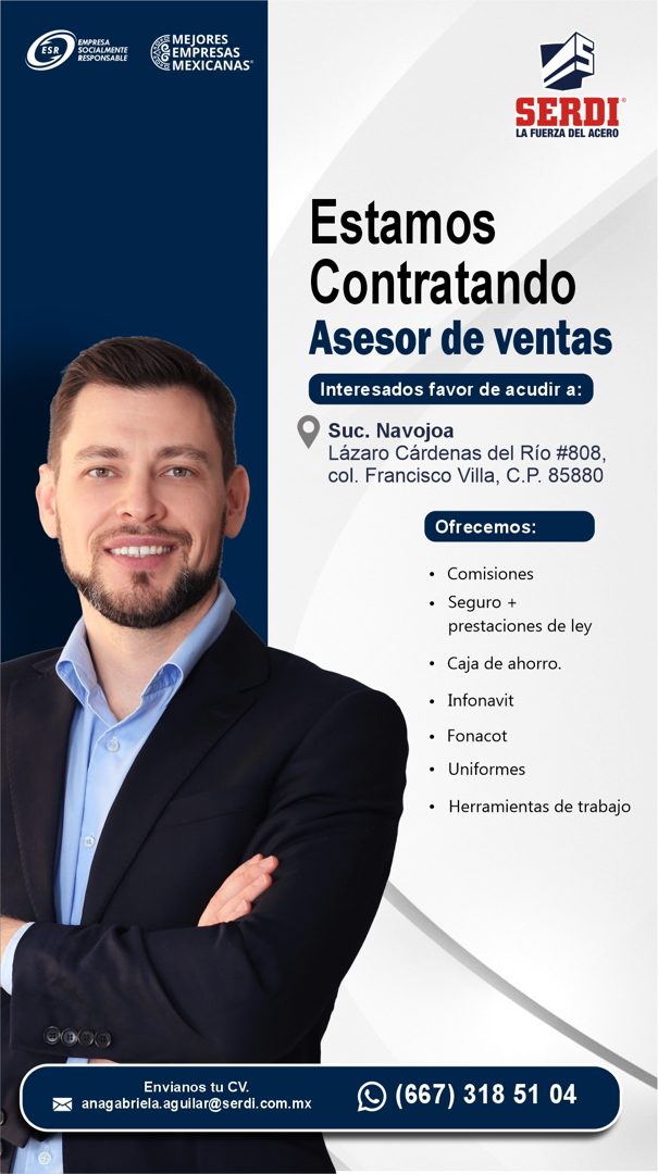 Banner del anuncio de la vacante