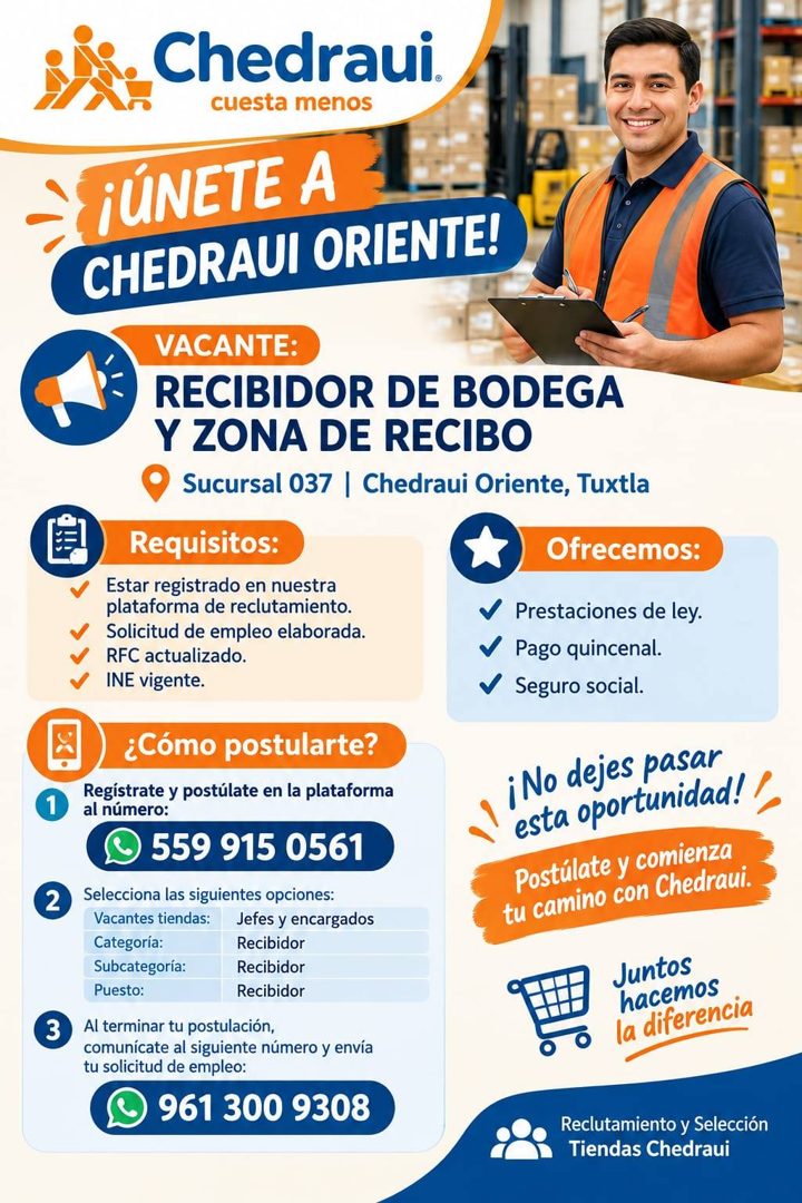 Banner del anuncio de la vacante