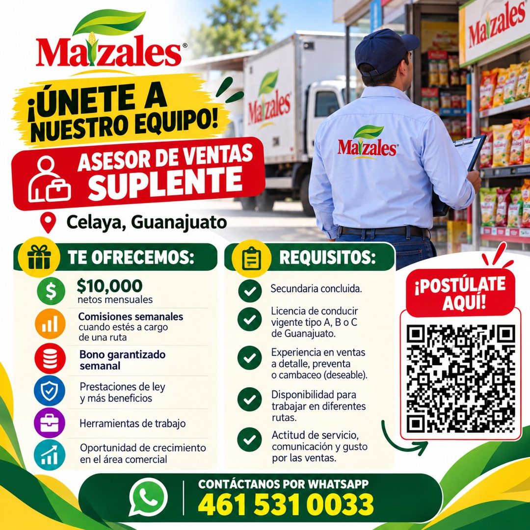 Banner del anuncio de la vacante
