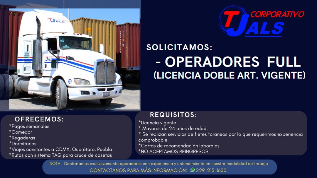 Banner del anuncio de la vacante