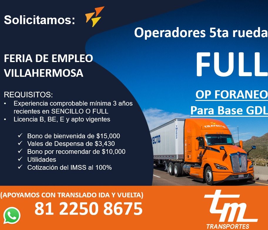 Banner del anuncio de la vacante
