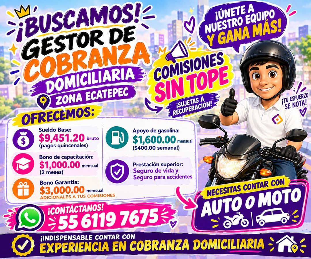 Banner del anuncio de la vacante