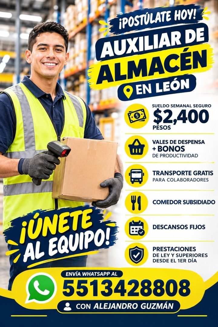 Banner del anuncio de la vacante