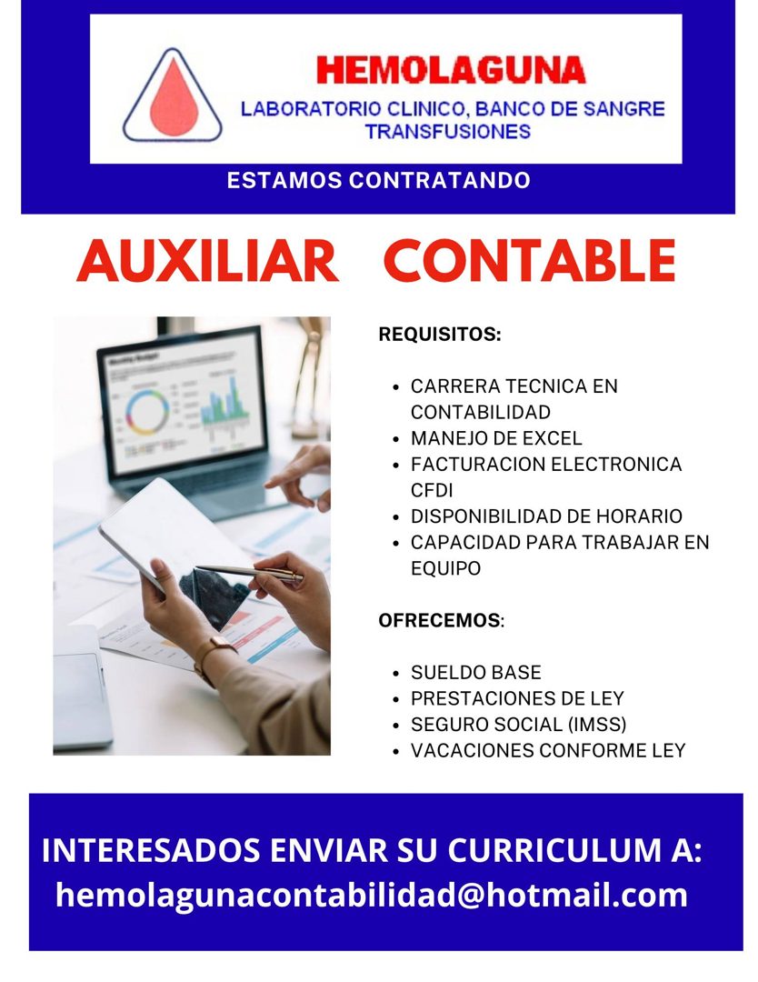 Banner del anuncio de la vacante