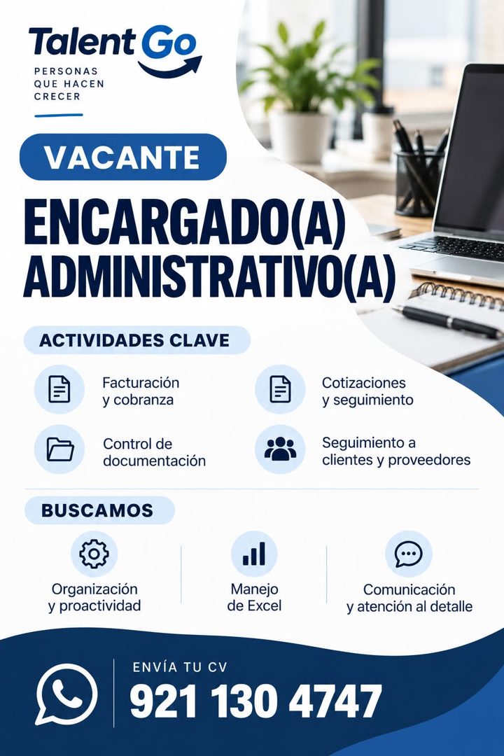 Banner del anuncio de la vacante