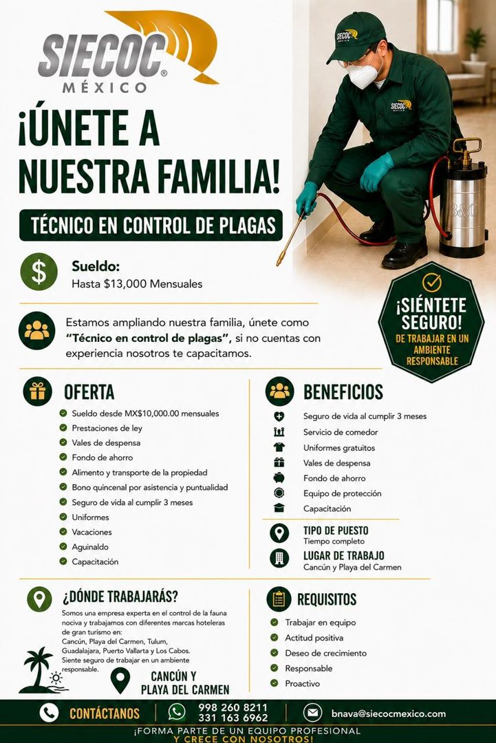 Banner del anuncio de la vacante