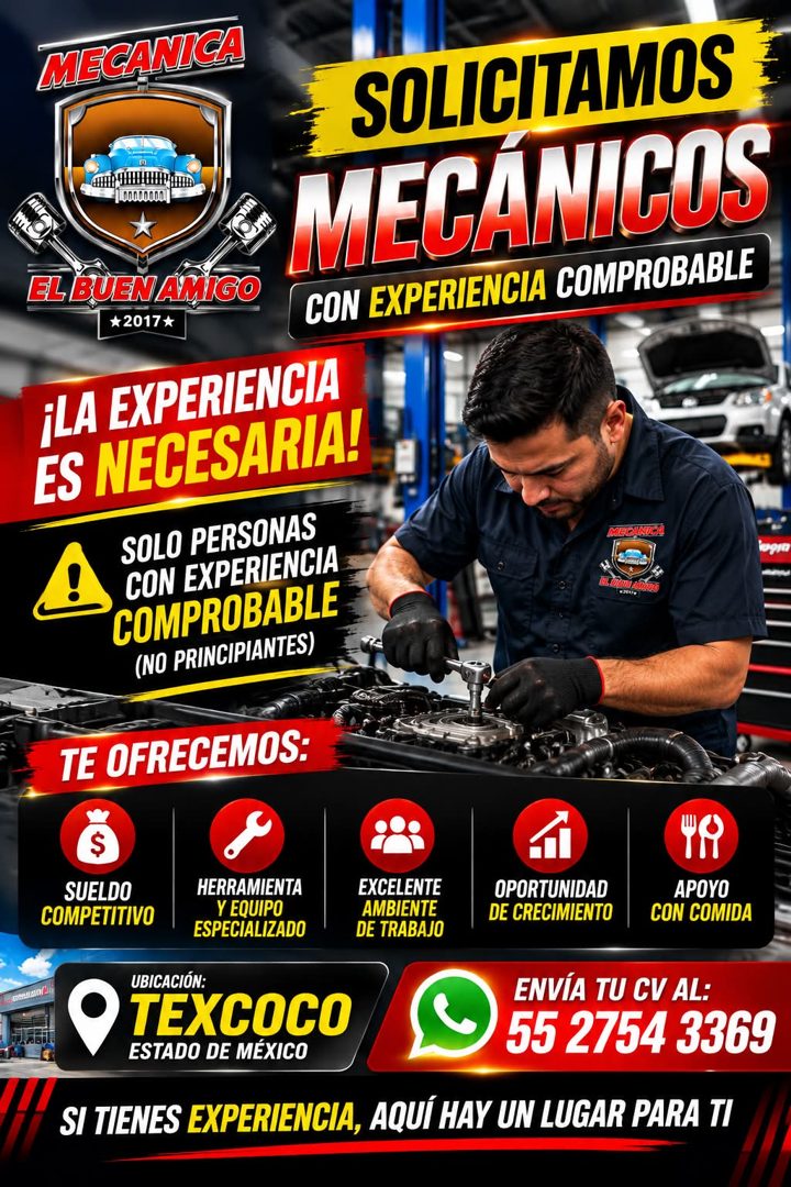 Banner del anuncio de la vacante