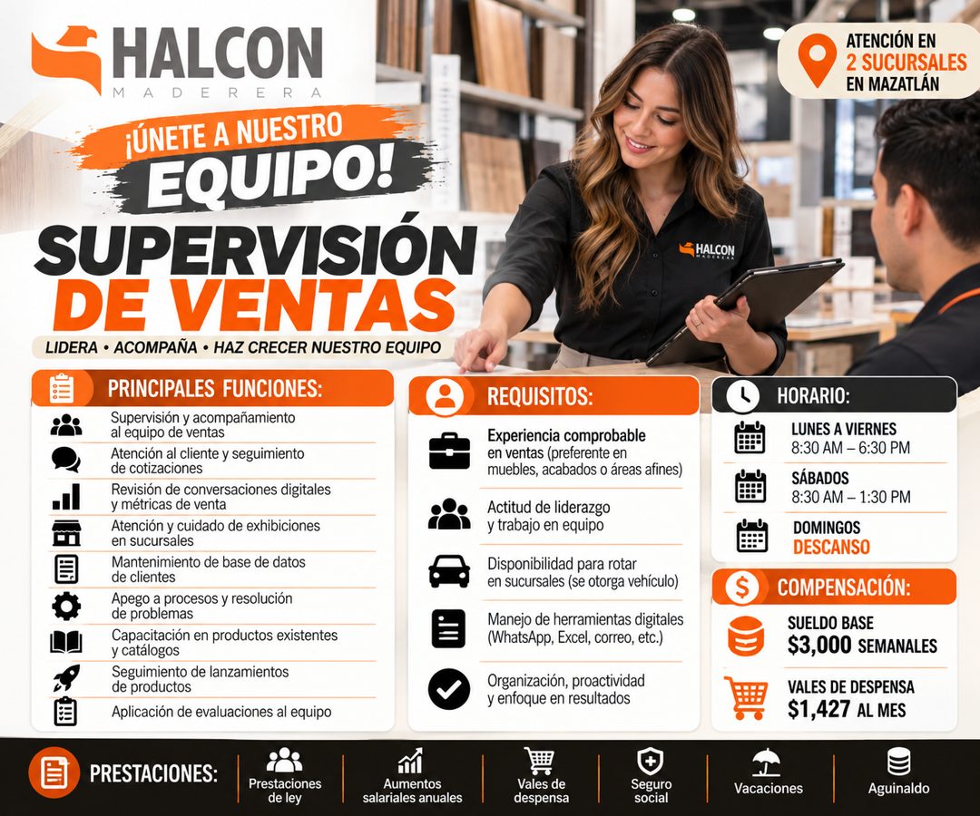 Banner del anuncio de la vacante