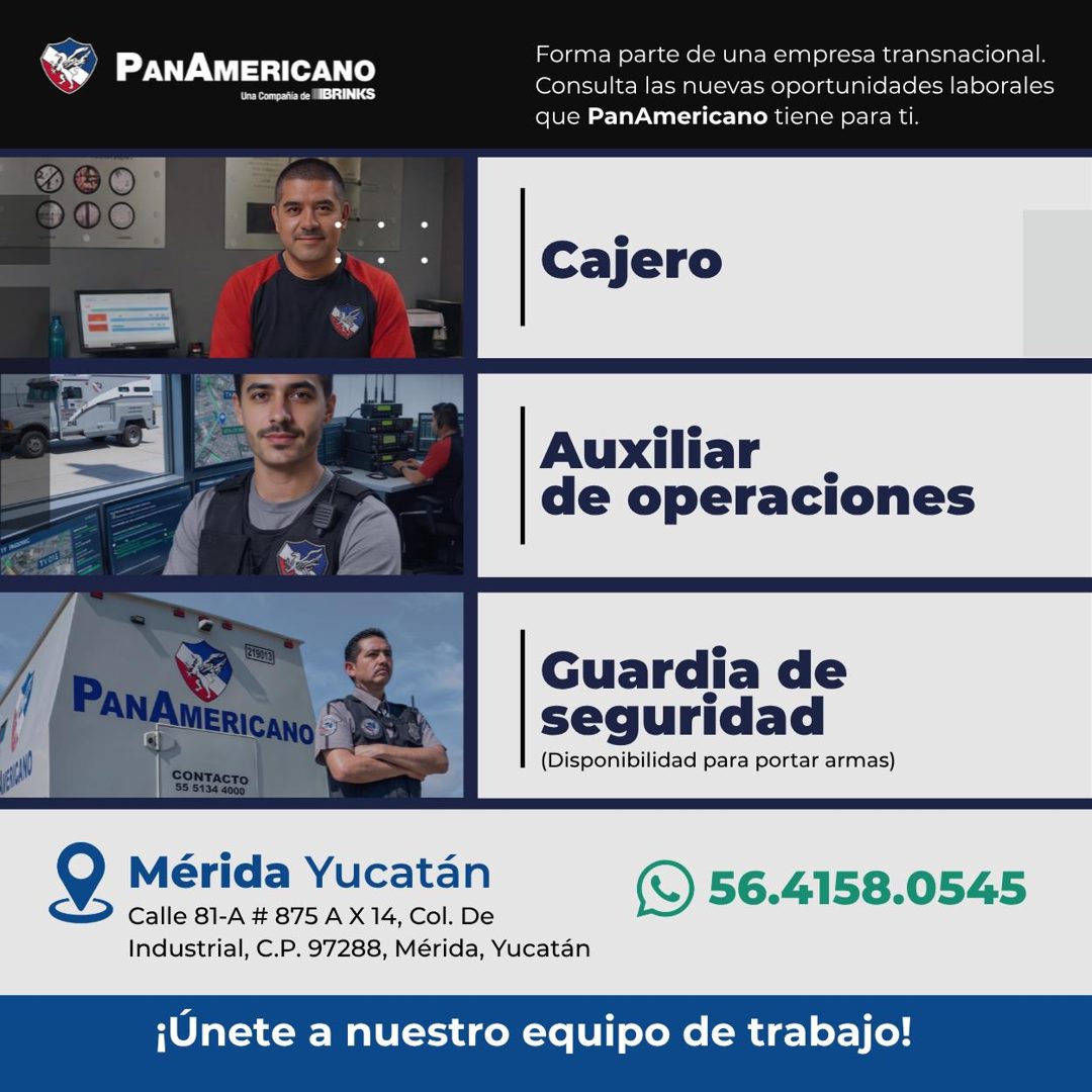 Banner del anuncio de la vacante: PANAMERICANO · Una Compañia de lIBRINKS · Forma parte de una empresa transnacional. · Consulta las nuevas oportunidades laborales · que PanA