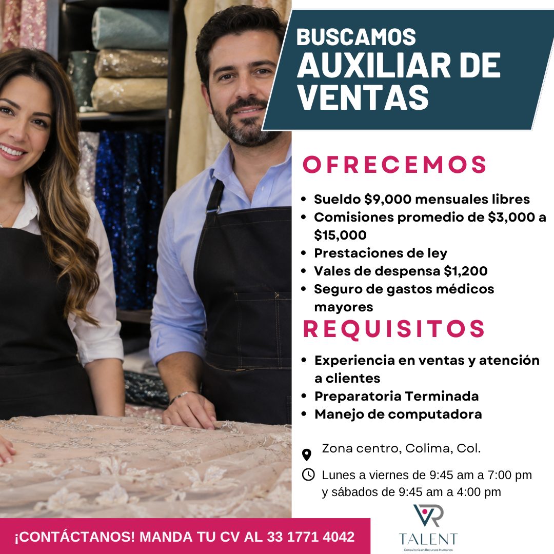 Banner del anuncio de la vacante