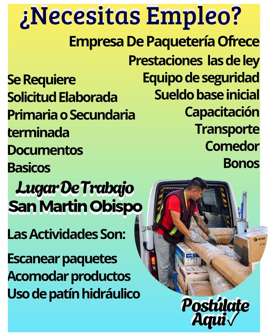 Banner del anuncio de la vacante