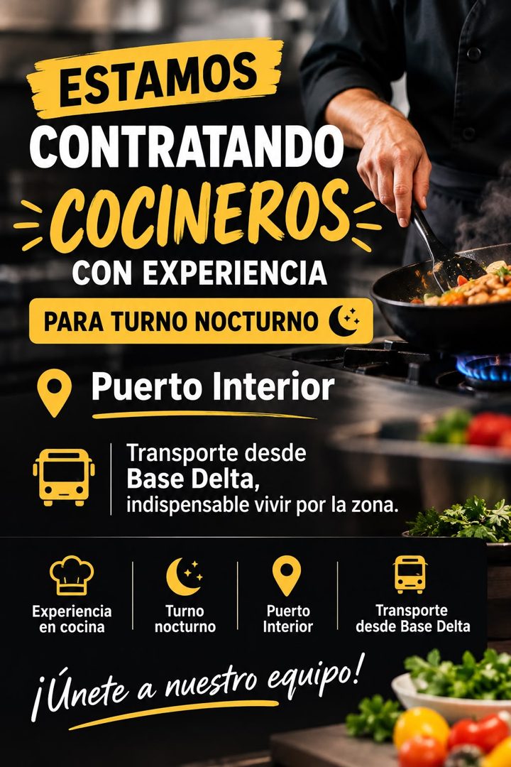 Banner del anuncio de la vacante
