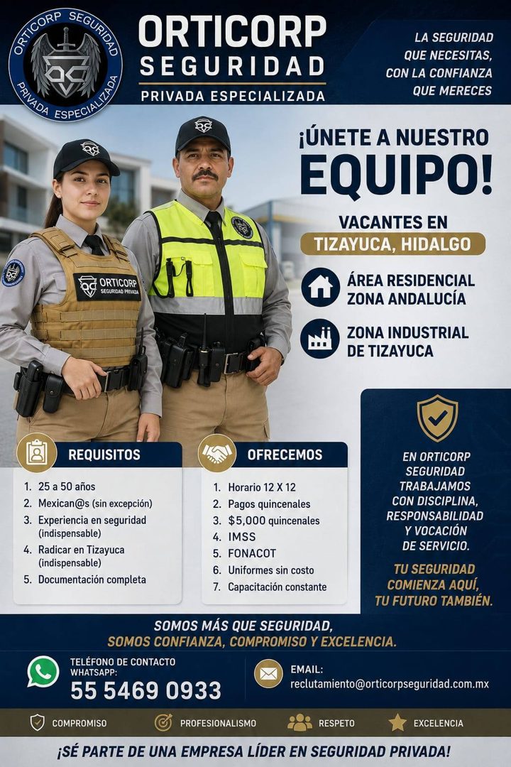 Banner del anuncio de la vacante