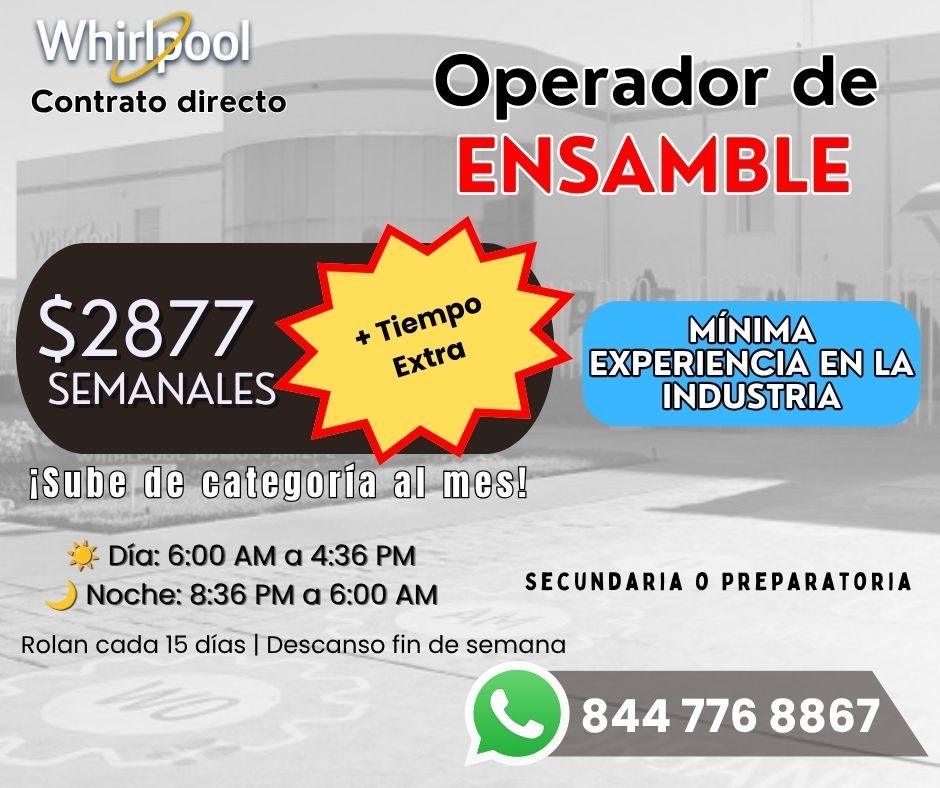 Banner del anuncio de la vacante