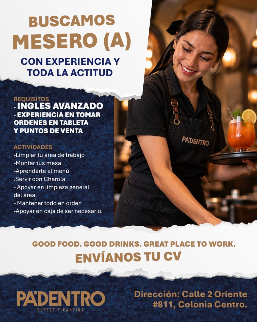 Banner del anuncio de la vacante