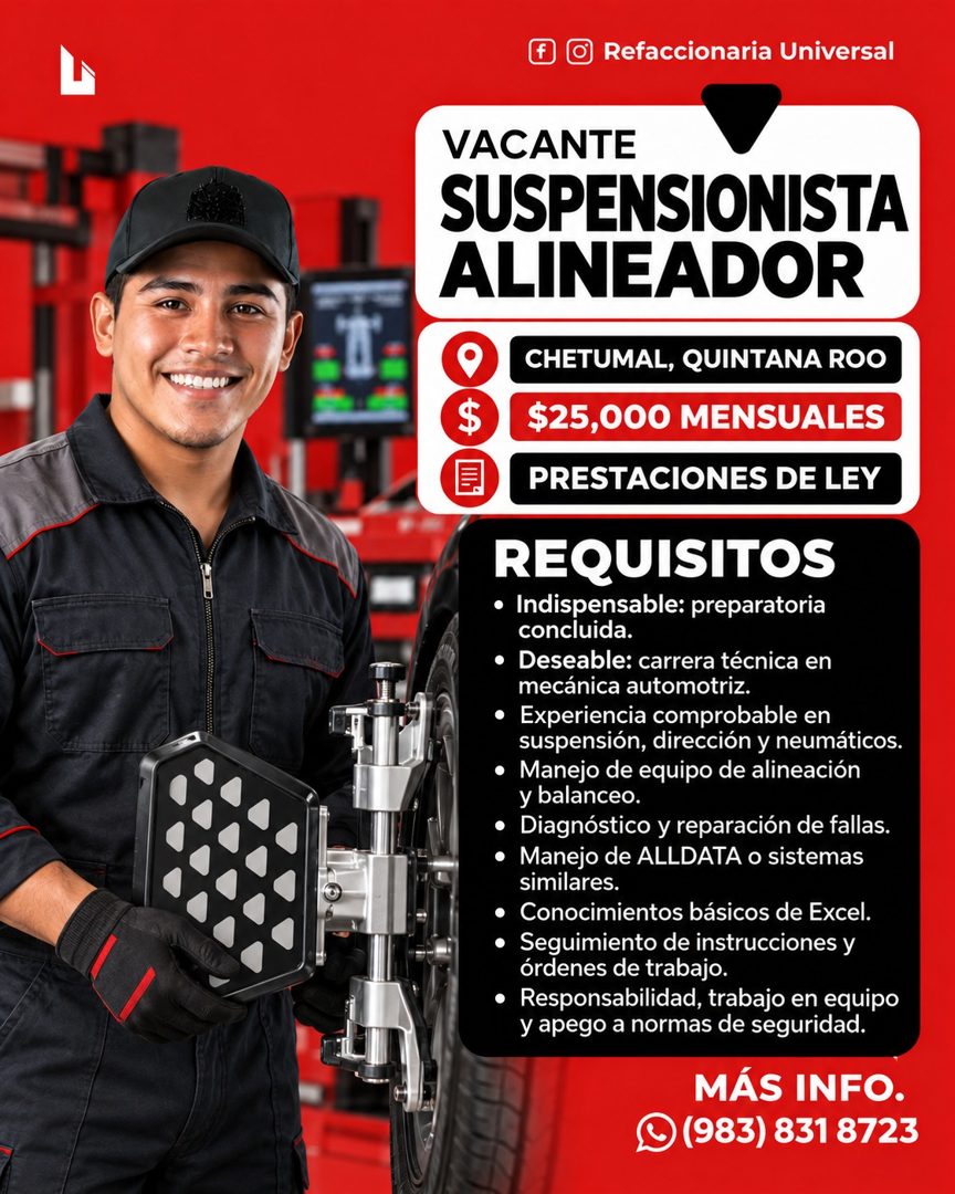 Banner del anuncio de la vacante