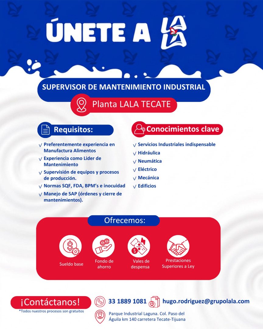 Banner del anuncio de la vacante