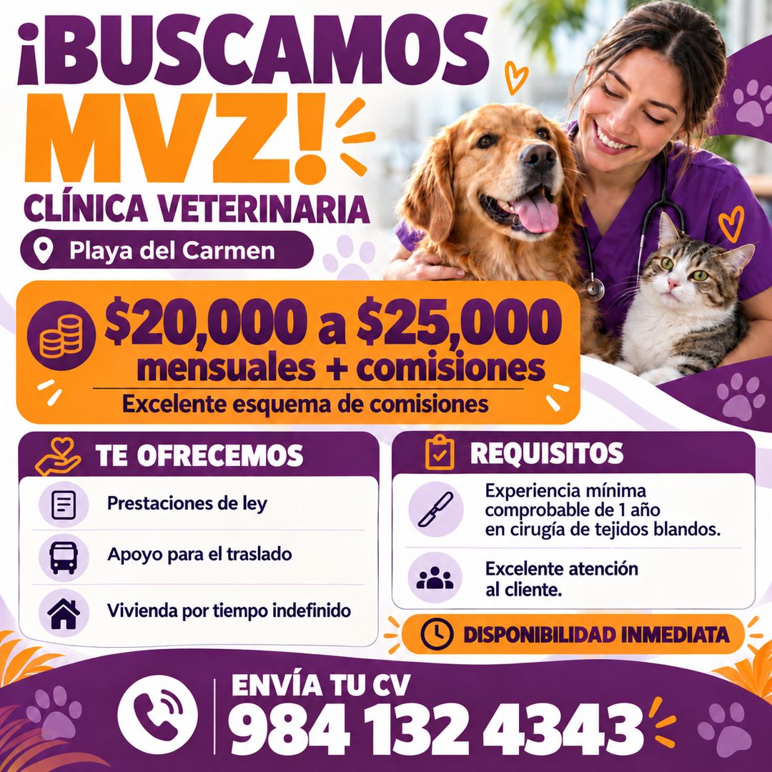 Banner del anuncio de la vacante