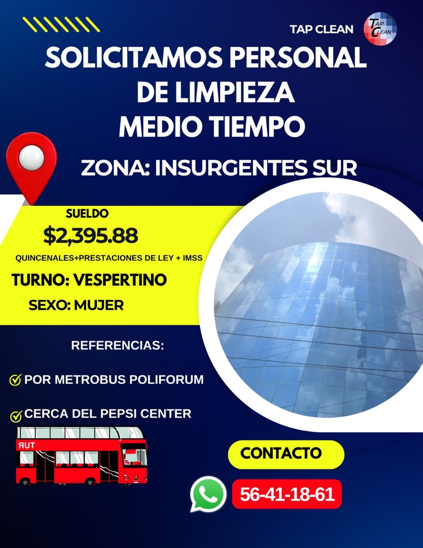 Banner del anuncio de la vacante