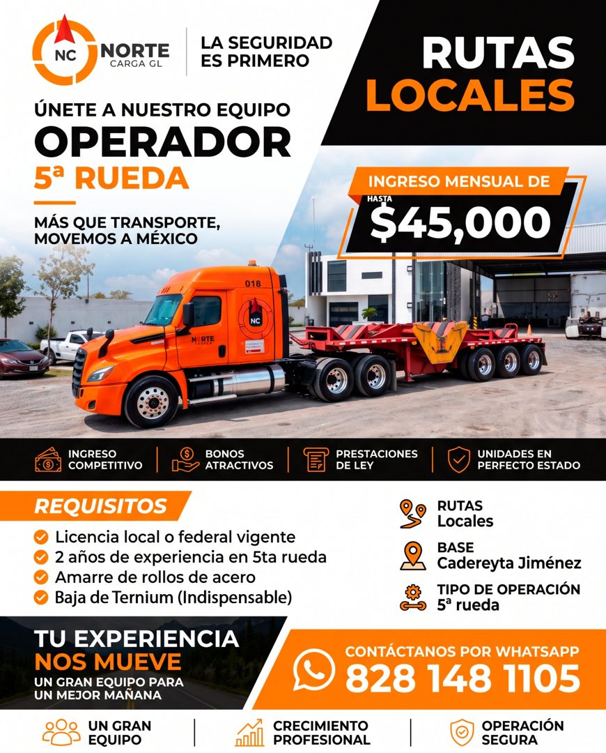 Banner del anuncio de la vacante