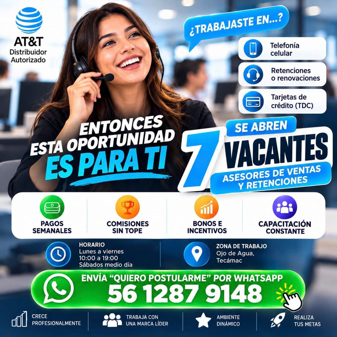 Banner del anuncio de la vacante
