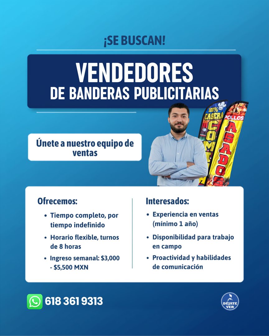 Banner del anuncio de la vacante
