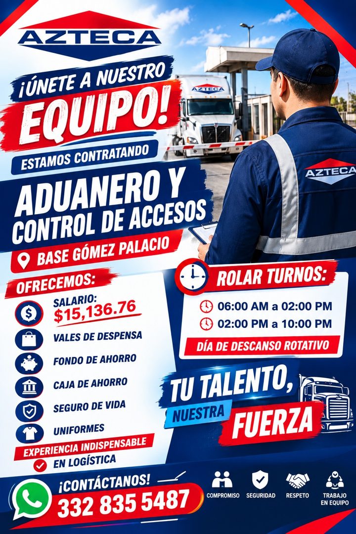 Banner del anuncio de la vacante