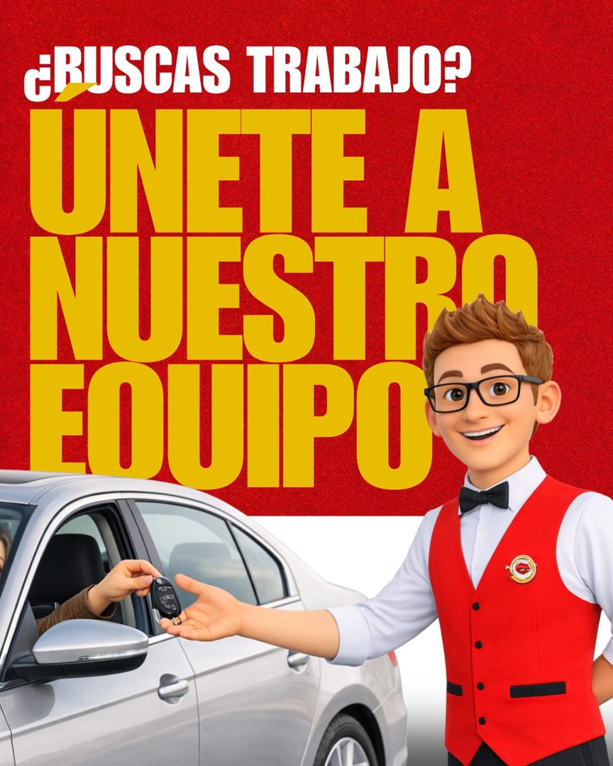 Banner del anuncio de la vacante: BUSCAS TRABAJO? · UNETE A · NUESTRO · EQUIPO