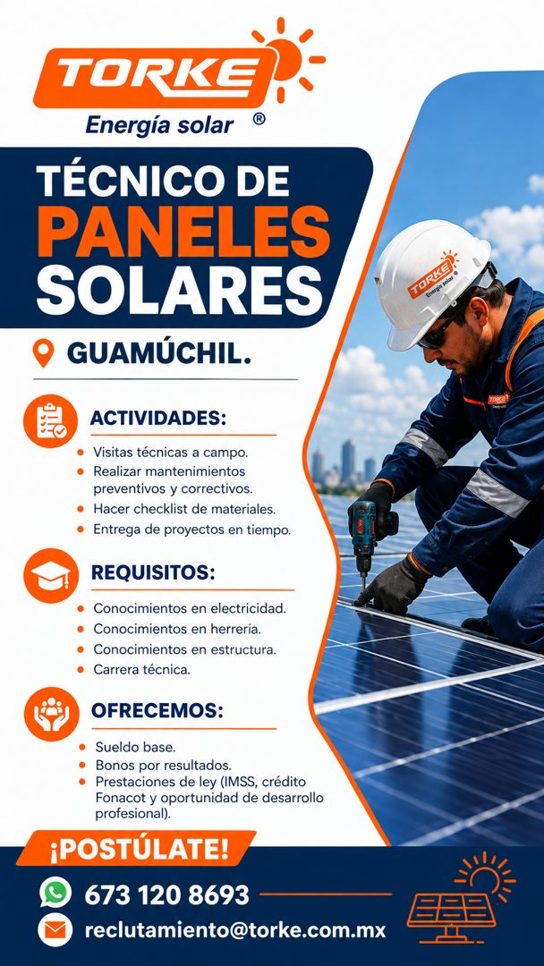 Banner del anuncio de la vacante