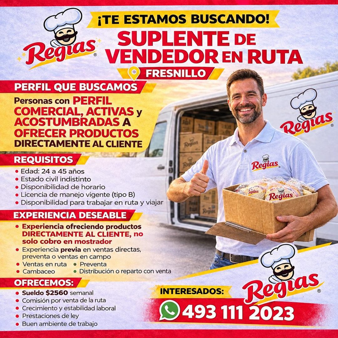Banner del anuncio de la vacante