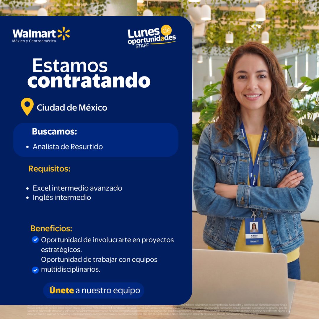 Banner del anuncio de la vacante