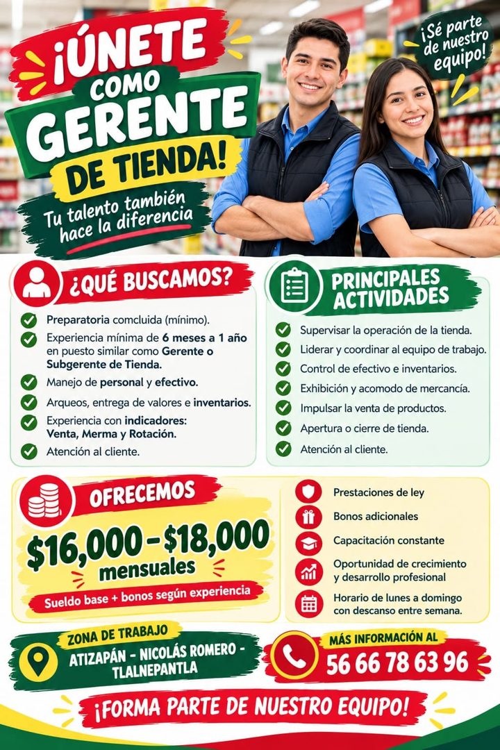 Banner del anuncio de la vacante