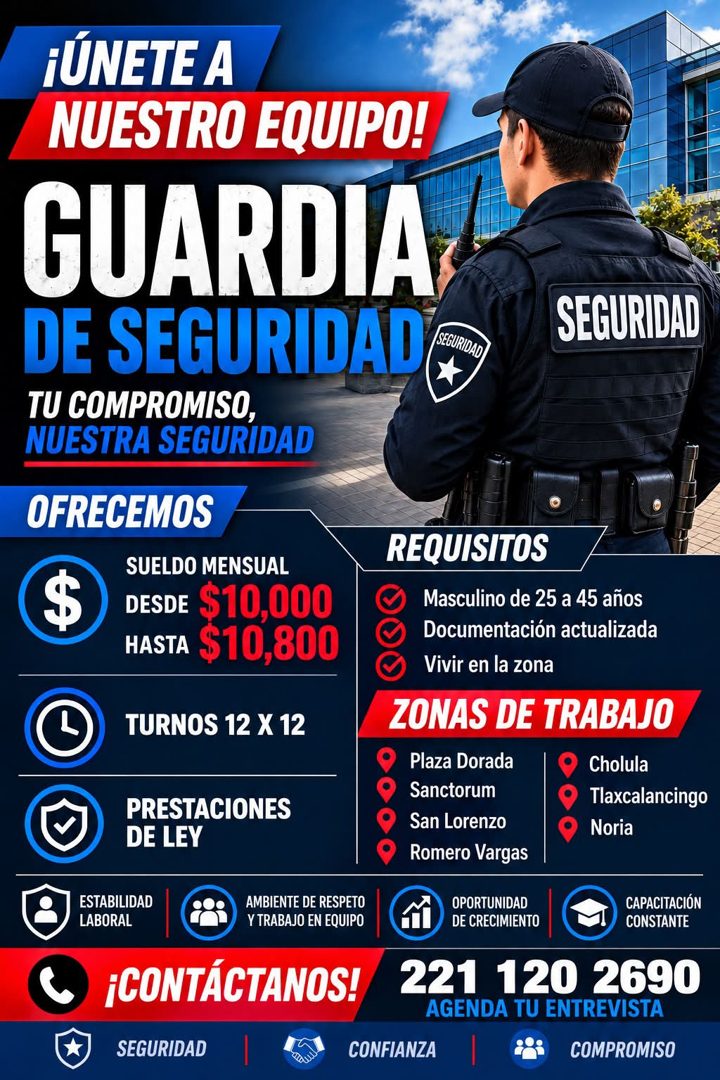 Banner del anuncio de la vacante