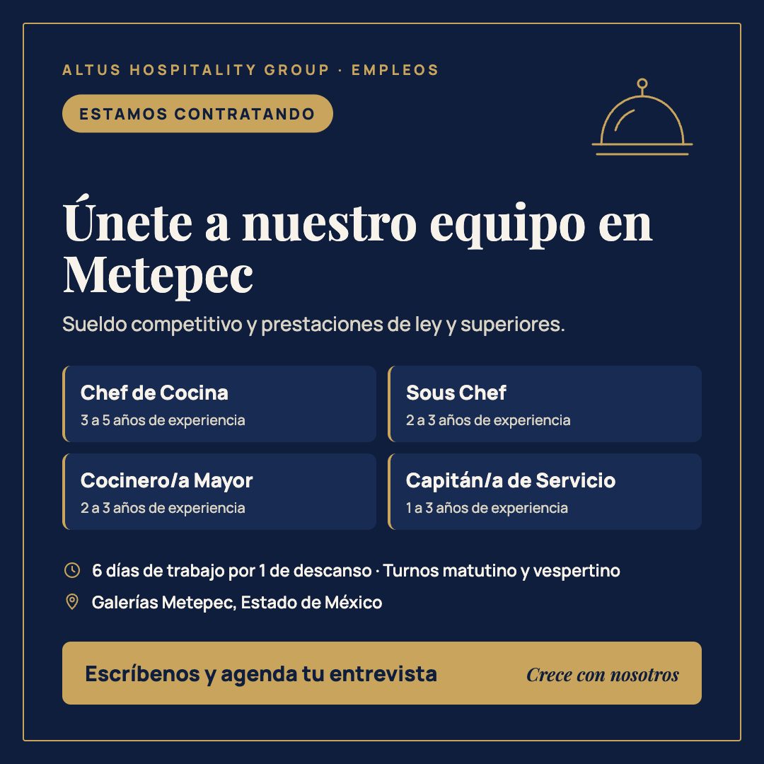 Banner del anuncio de la vacante