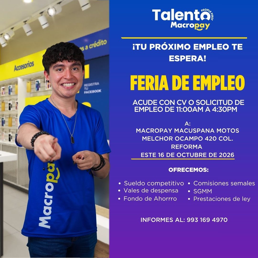 Banner del anuncio de la vacante