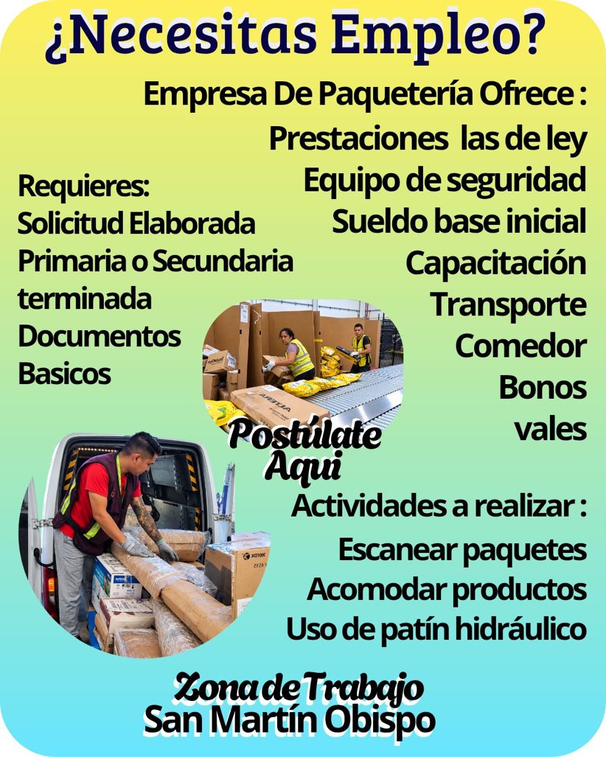 Banner del anuncio de la vacante