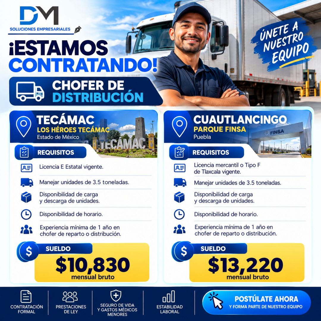 Banner del anuncio de la vacante